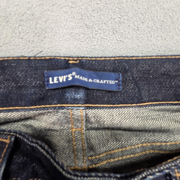 Levis Made & Crafted Tack Slim Jeans Mens Dark Wash Blue Slim Tapered Fits 32x32 - Picture 12 of 16
